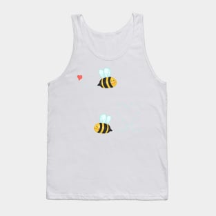 Cute Wholesome Honey bee sticker pack Tank Top